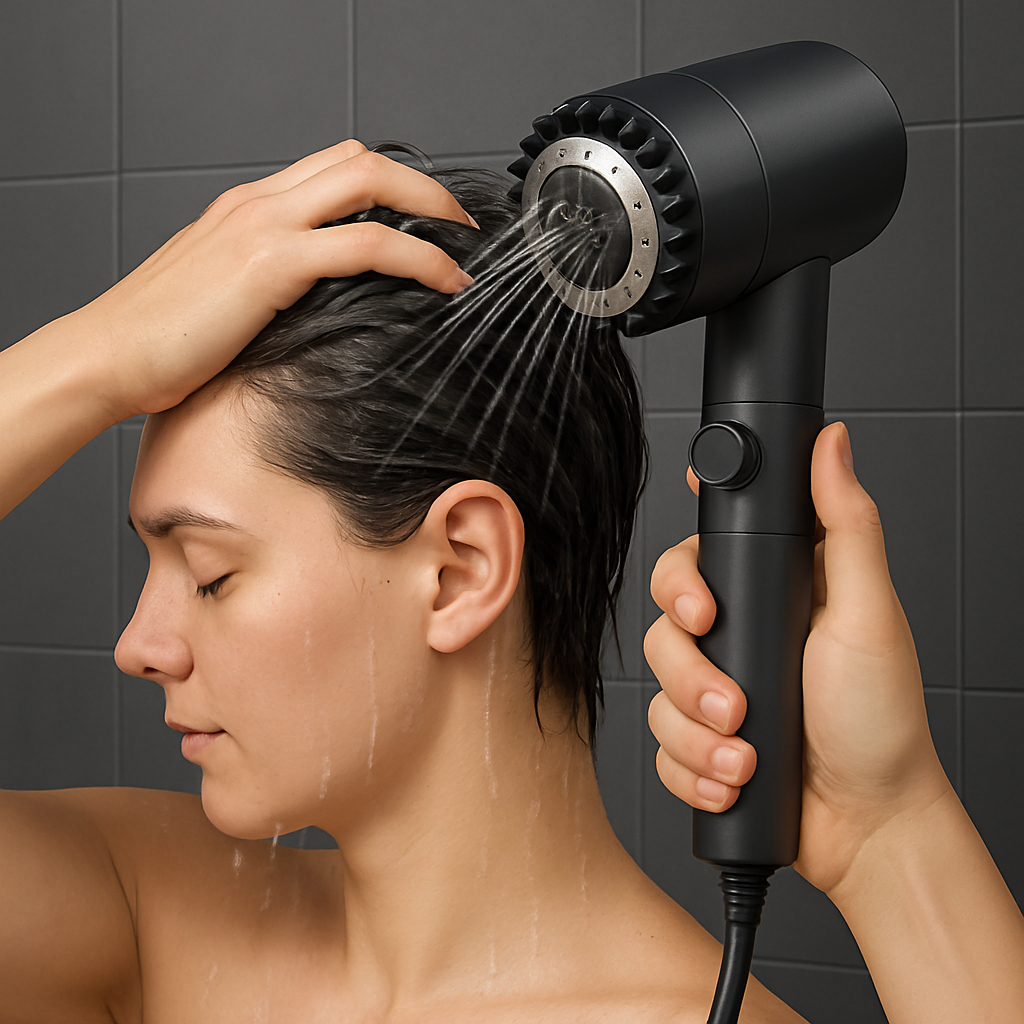 Cabezal De Ducha Con Masajeador Alta Presión - AquaBoost™