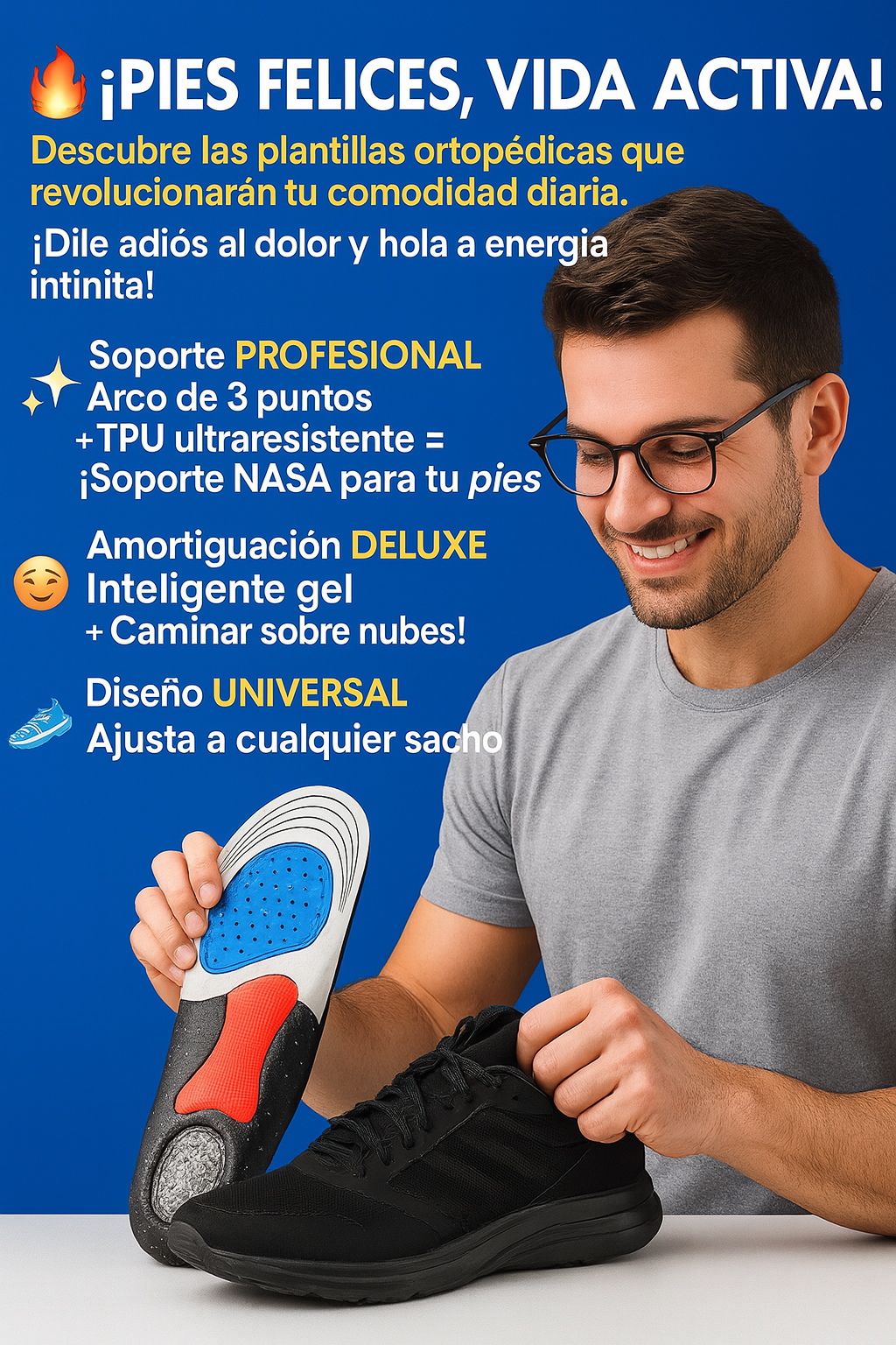 Plantilla Gel Ajustable - AirWalk Pro™