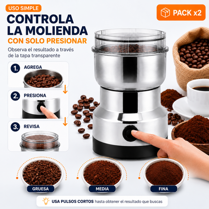 PACK 2Moledor De Cafe Y Granos molinillo