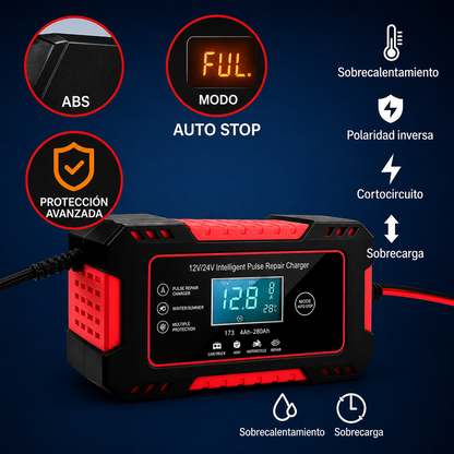 CARGADOR REPARADOR DE BATERIAS PARA AUTO
