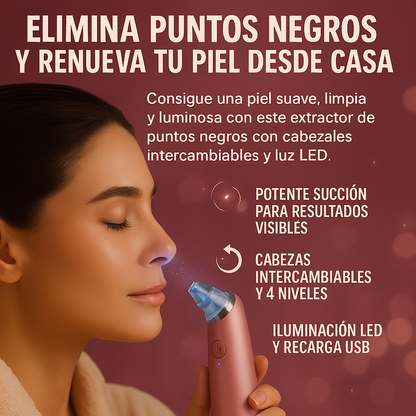 Extractor de Puntos Negros 4 Cabezales - PoreMaster™