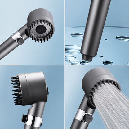 Cabezal De Ducha Con Masajeador Alta Presión - AquaBoost™
