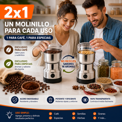 PACK 2Moledor De Cafe Y Granos molinillo
