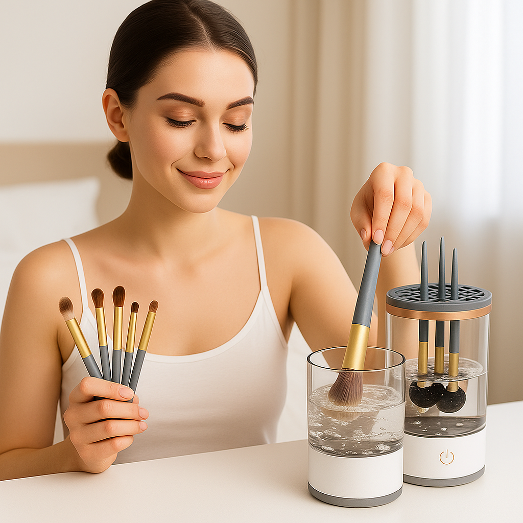 “Limpiador de Brochas de Maquillaje – CleanBrush™”