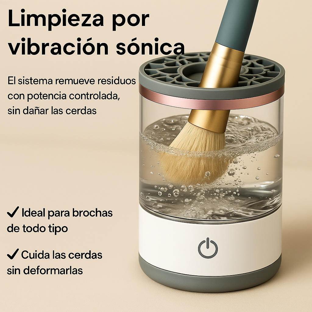 “Limpiador de Brochas de Maquillaje – CleanBrush™”