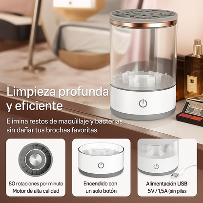 “Limpiador de Brochas de Maquillaje – CleanBrush™”