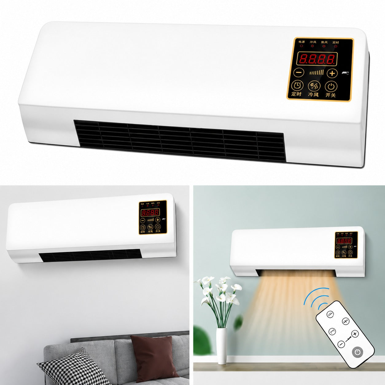 Calefactor De Aire Acondicionado 2 En 1