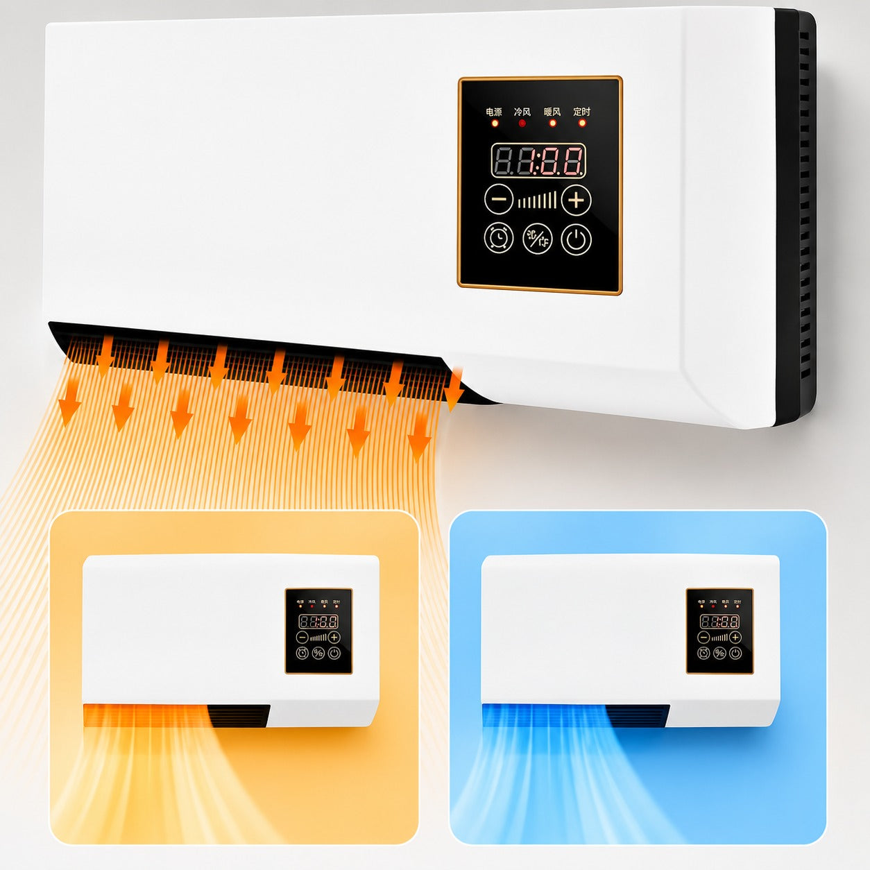 Calefactor De Aire Acondicionado 2 En 1
